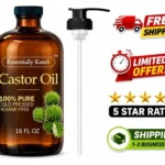 Cold-Pressed Organic Castor Oil in Glass Bottle - 16 Fl Oz - 100% Pure and Natur