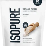 Isopure Whey Protein Isolate Powder Unflavored 1 lb Zero Carb 25g 16 servings