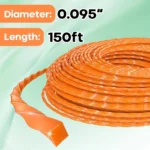 String Trimmer Line Square Orange Heavy Duty Weed Eater String Premium Nylon U - Image 2