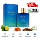 Rayhaan Pacific Aura Pour Homme EDP 100ml 3.4oz Men's Aquatic Citrus Fresh Spray