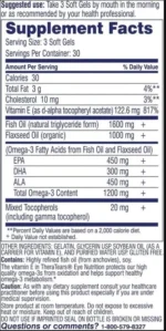 TheraTears Eye Nutrition 1200mg Omega-3 Softgels – Advanced Vision Support – 90 - Image 2