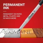 Sharpie Permanent Markers, Ultra Fine Point, Black, 2 Count - Home, School - Image 3